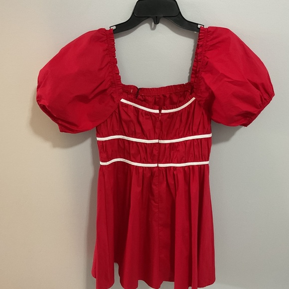 NWT day+moon Hot Streak Mini Dress In Red, Small - Picture 8 of 11